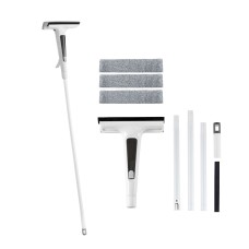 Giantz 136cm Extendable Window Cleaner with Spray Tank 3 Microfibre Pads 30cm Squeegee for Home Car Mirrors