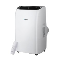 Devanti Portable Air Conditioner, White, 12000BTU, Energy-Efficient, Quiet, 3-in-1 Cooling with Remote & Timer