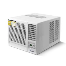 Devanti Window Air Conditioner, 1.7kW, White, 47x52x36cm, Energy Efficient Cooling, Remote Control Included