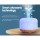 Devanti Ultrasonic Aroma Diffuser, ABS & PP, 500ml, White & Light Wood, 7-Color LED, Humidifier & Purifier