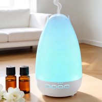 Devanti Ultrasonic Essential Oil Diffuser 300ml Aromatherapy Cool Mist Humidifier ABS PP LED 14-Colour Light Timer