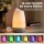 Devanti 300ml Ultrasonic Essential Oil Diffuser Tulip Design Cool Mist Humidifier with 14-Colour LED Night Light
