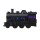 Devanti Train Aroma Diffuser 300ml Vintage Locomotive Ultrasonic Humidifier Smoke-Ring LED Timer 2/8H