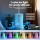 Devanti Ultrasonic Aroma Diffuser 100ml - Geometric Iron Design, 7-Colour LED, Quiet Operation, Auto-Off, Dual Mist Modes