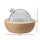 Devanti Ultrasonic Aroma Diffuser, Glass & Wood, 200ml, Light Wood - Aromatherapy, Humidifier, Purifier, Night Light