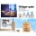Devanti Aroma Diffuser 130ml Light Wood Grain, 4-in-1 Humidifier Purifier Night Light, 7-Colour LED, Ultrasonic Quiet