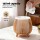 Devanti Ultrasonic Aroma Diffuser 140ml LED, Textured Deep Wood Design, 7-Colour Light, 4-in-1 Humidifier & Purifier