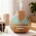 Devanti Ultrasonic Aroma Diffuser 400ml - Wood Grain Design, 7-Colour LED, 3 Mist Modes, Whisper-Quiet, Auto Shut-Off