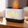 Devanti 200ml Aroma Diffuser Aromatherapy with Simulated Flame, Ultrasonic Mist, Timer, and Night Light - White