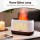 Devanti 200ml Aroma Diffuser Aromatherapy with Simulated Flame, Ultrasonic Mist, Timer, and Night Light - White