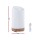 Devanti 200ml Ultrasonic Aroma Diffuser - LED Lights, Whisper-Quiet, Dark Wood Grain, 7-Colour Night Light, 18cm