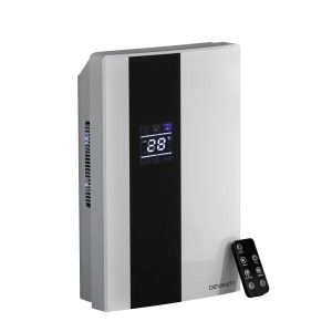 Devanti Dehumidifier and Air Purifier, ABS Plastic, White, 2L Capacity, Quiet Operation, Smart Control, 30㎡ Coverage