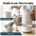 Devanti 4L Ultrasonic Humidifier and Aroma Diffuser Top Fill 250ml/hr Quiet Bedroom 360° Nozzle White