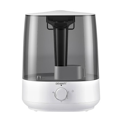 Devanti 6L Ultrasonic Humidifier and Aroma Diffuser Top Fill Quiet 160ml/h Adjustable Mist Night Light