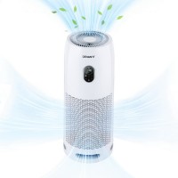 Devanti Air Purifier White 500m³/h CADR HEPA H-11 4-Layer Filter UV Lamp Ionizer PM2.5 Display for Home 60m