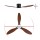 Devanti 52 Inch Dark Wood Ceiling Fan with DC Motor, Remote, 5 Speeds, LED Light & Timer – Indoor/Outdoor Use