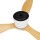 Devanti 52" Ceiling Fan DC Motor with LED Light and Remote, 3 Quiet ABS Blades, Reverse Cycle, Light Wood Finish