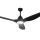 Devanti 64 Inch Ceiling Fan Black DC Motor with LED Light and Remote, 5 Speeds, Reverse Cycle, Indoor Outdoor
