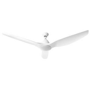 Devanti 64 Inch Ceiling Fan DC Motor with LED Light, Remote Control, 5 Speeds, Reverse Mode, White, Indoor/Outdoor Use