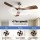 Devanti 52" Smart Ceiling Fan with Light Remote DC Motor Timber Blades Brown 52-inch 6 Speeds App Control