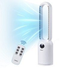 Devanti 2in1 88cm Bladeless Fan with Air Purification & Remote | 24 Speeds, LED Display, 12-Hour Timer, Energy-Efficient