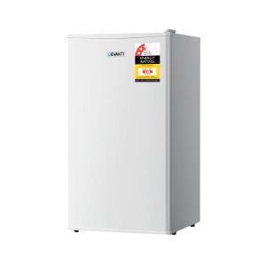 Devanti Bar Fridge, White, 95L - Compact & Portable, Energy-Efficient with Twin Temperature Zones & Eco-Friendly Design