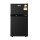 Devanti 80L Bar Fridge Mini Freezer, Black, Twin Temperature Zones, 6-Level Control, Energy Efficient, LED Light