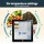 Devanti 40L Bar Fridge Glass Door Mini Fridge Countertop Cooler Black 2-14°C Adjustable Shelves and LED Light