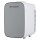 Glacio 13L Mini Fridge Portable Cooler/Warmer, Dual Power, Quiet, Tempered Glass, White, Ideal for Skincare & Snacks