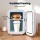 Glacio 13L Mini Fridge Portable Cooler/Warmer, Dual Power, Quiet, Tempered Glass, White, Ideal for Skincare & Snacks