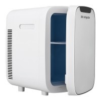 Glacio 22L Mini Fridge Portable Cooler & Warmer, White, Dual Power 12V/220V, Quiet, Compact, Tempered Glass Door