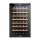 Devanti Wine Fridge Cooler, Wooden Shelves, 51-Bottle Capacity, Black, 56x49.5x83cm, UV-Resistant, Energy-Efficient