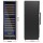 Devanti Dual Zone Wine Fridge Cooler 154 Bottle Capacity, Wooden Shelves, UV Glass Door, Digital Control, Black