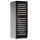 Devanti Dual Zone Wine Fridge Cooler 154 Bottle Capacity, Wooden Shelves, UV Glass Door, Digital Control, Black