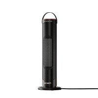 Devanti Ceramic Tower Heater, ABS & Metal, 18x18x54cm, Black - 2000W Rapid Heating, Energy-Saving, Safety Features