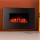 Devanti Electric Fireplace Fire Heater, Metal & Black Tempered Glass, 91x58cm, 2000W, Curved Design, Remote Control