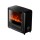 Devanti Electric Fireplace Heater, ABS & Metal, 34.5x20x36cm, Black, 2000W, Freestanding, 3D Flame, Timer,