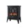Devanti 2000W Freestanding Electric Fireplace Stove with 3D LED Flame Effect Adjustable Thermostat Two Heat Settings
