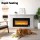 Devanti Electric Fireplace Insert 3D Flame Wall Mounted Recessed 1800W Remote Control 92cm Black 220-240V