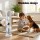 Devanti 2-in-1 Bladeless Tower Fan Heater, Portable Oscillating Cooler, 1200W, Quiet, ABS, 67cm, Remote, White/Silver
