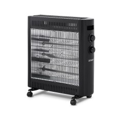 Devanti Infrared Heater, Quartz Elements, Black, 53x21x65cm, Portable & Eco-Friendly Radiant Heating Solution
