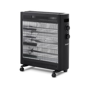 Devanti Infrared Heater, Quartz Elements, Black, 53x21x65cm, Portable & Eco-Friendly Radiant Heating Solution
