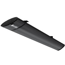 Devanti Electric Radiant Strip Heater 3200W - Black Anodised Aluminium, Indoor/Outdoor Use, Remote Control, IPX4 Rated