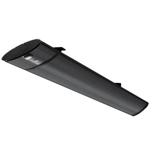 Devanti Electric Radiant Strip Heater 3200W - Black Anodised Aluminium, Indoor/Outdoor Use, Remote Control, IPX4 Rated