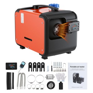 Giantz 5KW Diesel Air Heater 12/24V Portable All‑in‑One with LCD Switch 30m Remote 5L Tank 8kg 5KW Output