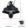 Devanti 2000W Ceiling Mounted Infrared Patio Heater Hanging Remote Adjustable Height IPX4 Carbon Fibre