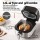 Devanti 5.5L Air Fryer & Grill Combo, 1500W, LCD Touch, Stainless Steel, 10 Presets, Non-Stick, Dishwasher Safe
