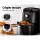 Devanti Air Fryer, Stainless Steel, 2.5L, Black/Silver, 1200W, Oil-Free Cooking, Knob Control, Easy Clean, Safe Design