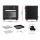 Devanti Air Fryer Oven, Stainless Steel, 20L, Black - LCD Touch, 12 Presets, Oil-Free Cooking, Bonus Accessories