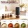 Devanti USB‑C Rechargeable Portable Coffee Grinder 40 Grind Settings Ceramic Head Black 19cm x 8cm Repurpose able